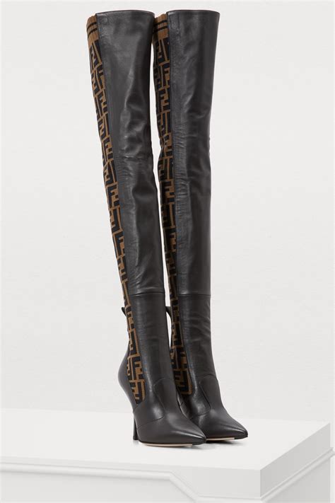 fendi woman boots|fendi thigh high boots.